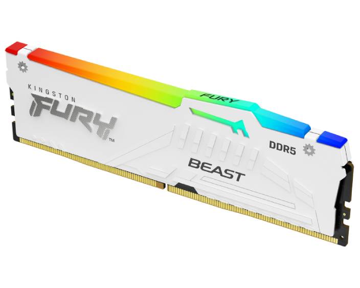 DIMM DDR5 32GB 5600MT/s KF556C36BWEA-32 Fury Beast RGB White Expo