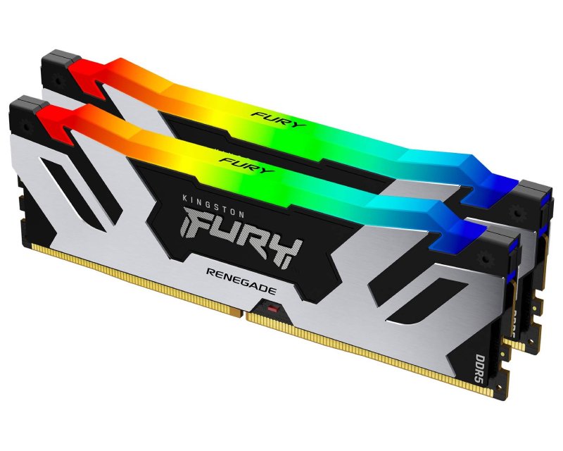 DIMM DDR5 32GB (2x16GB kit) 8000MT/s KF580C38RSAK2-32 FURY Renegade Silver RGB XMP