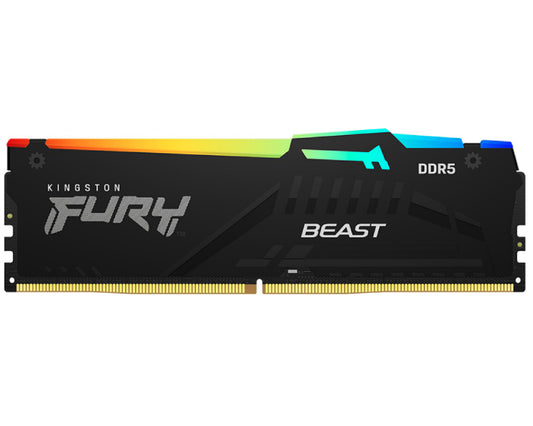 DIMM DDR5 32GB 6400MT/s KF564C32BBEA-32 FURY Beast Black RGB EXPO