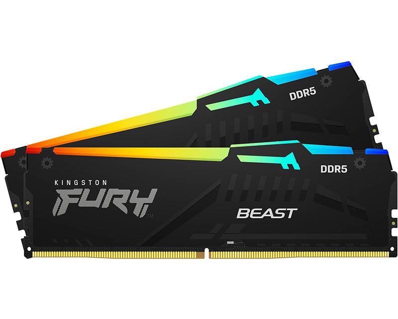 DIMM DDR5 64GB (2x32GB kit) 6400MT/s KF564C32BBEAK2-64 FURY Beast Black RGB EXPO
