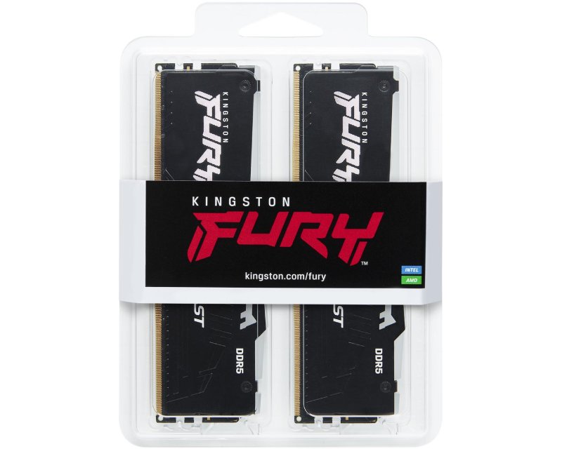 DIMM DDR5 128GB (2x64GB kit) 5600MT/s KF556C40BBAK2-128 FURY Beast Black RGB EXPO