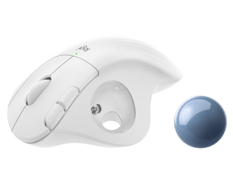 M575s ERGO Bluetooth Trackball Offwhite Blue ball miš