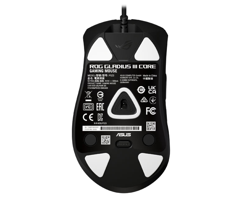 P523 ROG GLADIUS III CORE Gaming Optical USB crni miš