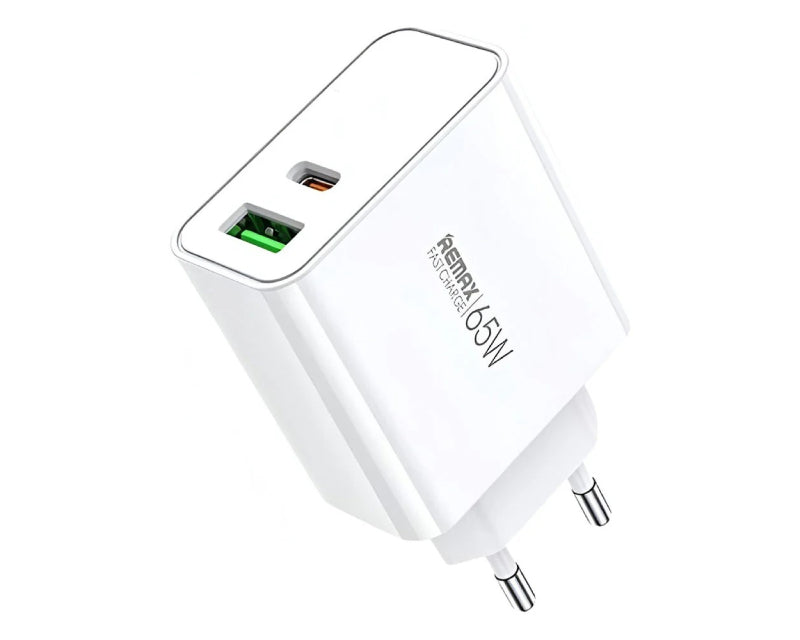 Strujni Fast punjač Kiddy 1xUSB3.0+1 xTIP C 65W RP-U125, beli