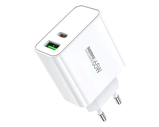Strujni Fast punjač Kiddy 1xUSB3.0+1 xTIP C 65W RP-U125, beli