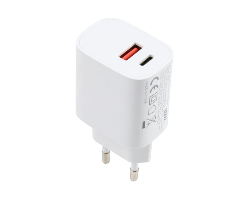 Strujni Fast punjac 1xUSB A+1xTIP C 20W