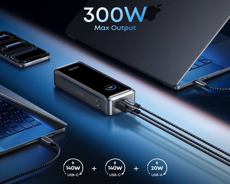 Prime 26250mAh, 300W, Power Bank crni