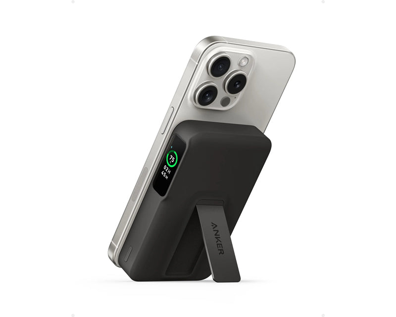 MagGo 10000mAh, 27W, bežični power bank, crni
