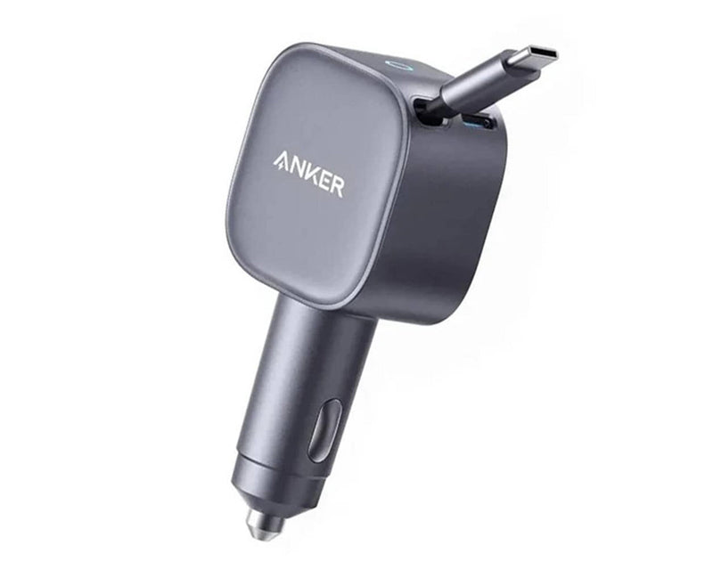 Nano 75W, sa ugrađenim USB-C kablom na izvlačenje i USB-C portom, auto punjač
