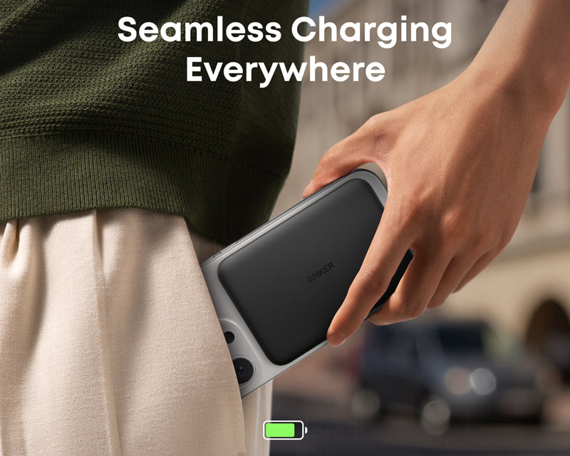 Nano 5000mAh, 20W, Power Bank crni