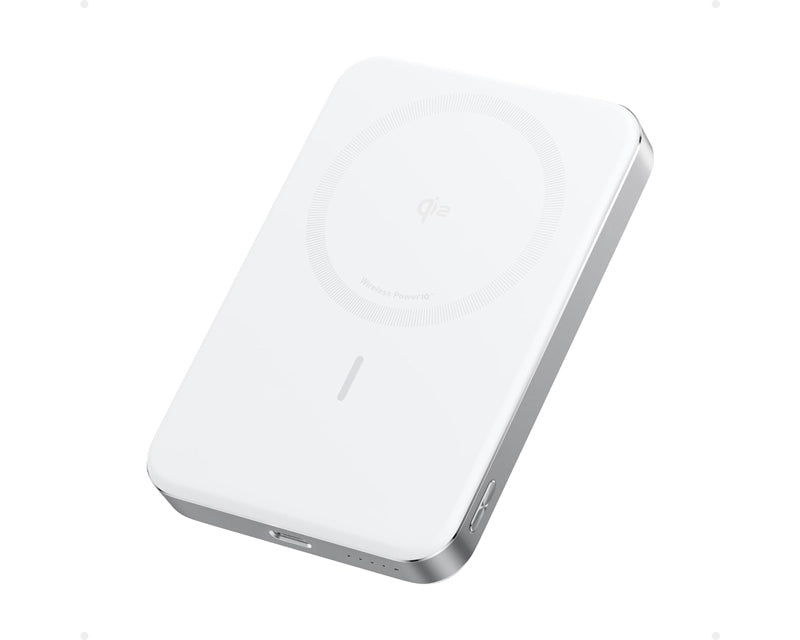 MagGo 10000mAh, 15W, magnetno bežični power bank, beli