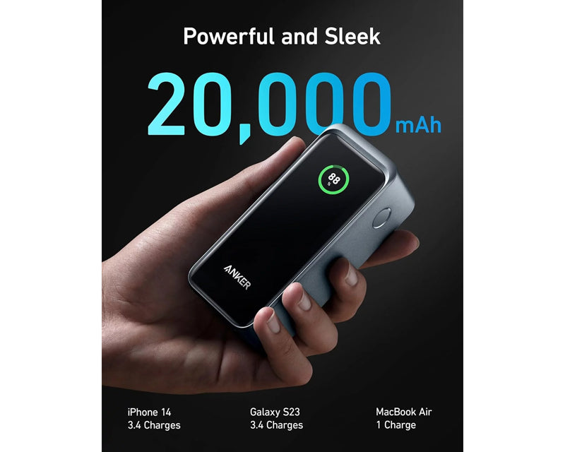 Prime 20000mAh, 200W, Power Bank za laptop crni