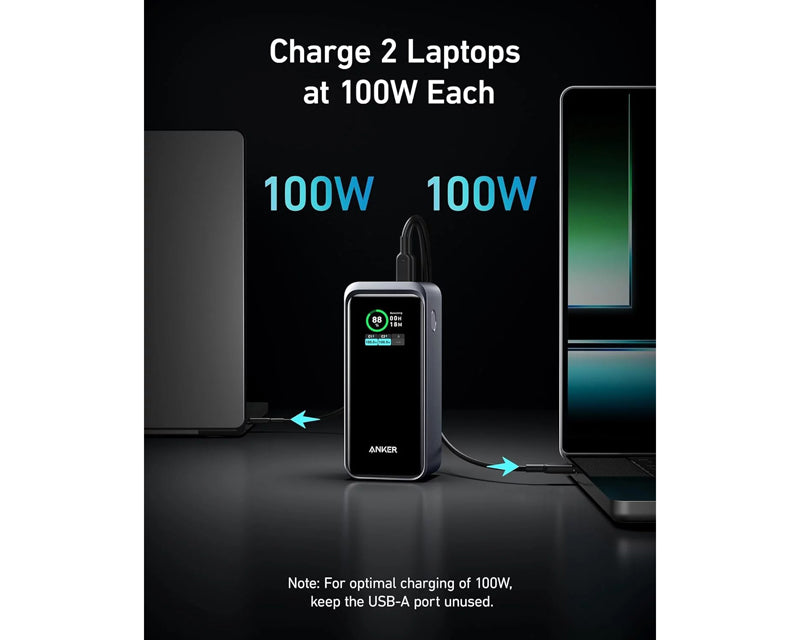 Prime 20000mAh, 200W, Power Bank za laptop crni