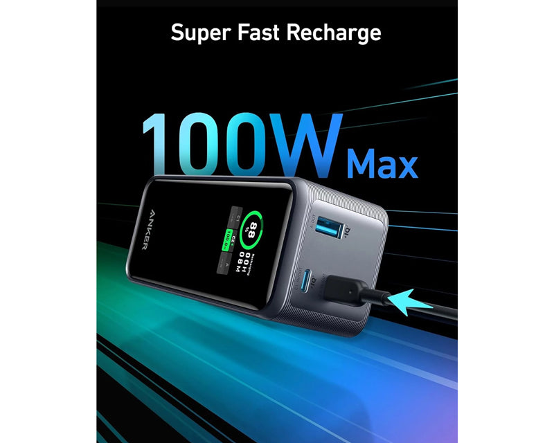 Prime 20000mAh, 200W, Power Bank za laptop crni