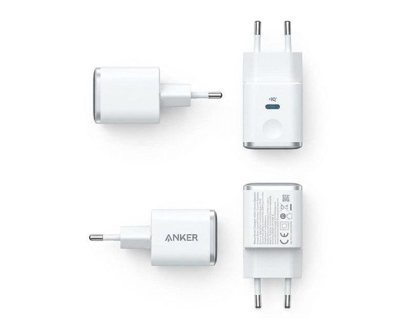 Nano 45W putni zidni punjač sa ekranom, USB-C port, beli