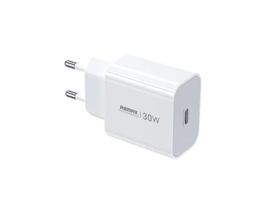 Strujni Fast punjač Huiying GaN 1xTIP C30W CA-09, beli