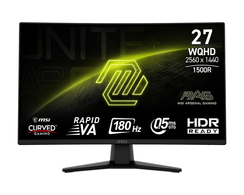 27 inča MAG 274CQF WQHD 2560x1440 180 Hz zakrivljeni gaming monitor