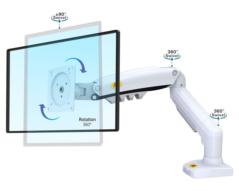 F80 stoni nosač za monitor beli 17-30 inča