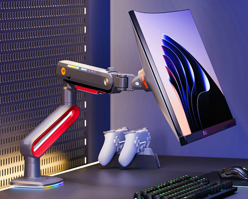 L60 Gaming stoni nosač za monitor mat crni