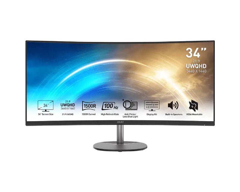 34 inča PRO MP341CQ E12 UWQHD 3440x1440 100Hz AdaptiveSync zakrivljeni business monitor crni