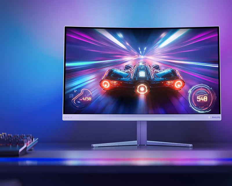 27 inča Evnia 27M2C5201L/00 FHD 1920x1080 Fast VA 180Hz Ambiglow zakrivljeni Gaming monitor beli