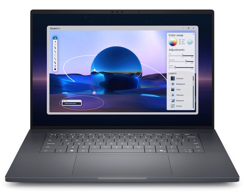 Pro Max 16 Premium 16 inch FHD+ 120Hz 500nits Core Ultra 7 265H 32GB 1TB SSD RTX PRO 2000 8GB Backlit FP Win11Pro 3yr ProSupport laptop