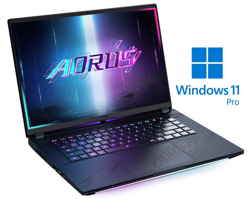 AORUS MASTER 16 BZH 16 inch QHD+ OLED 240Hz 500nits Core Ultra 9 275HX 64GB 2TB SSD GeForce RTX 5090 24GB RGB Backlit Win11Pro gaming laptop