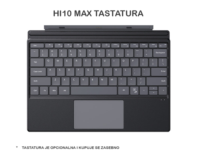 Hi10 Max 12.9 inča (Intel N150, 12GB, 512GB SSD, Win 11 Home) 2u1 laptop