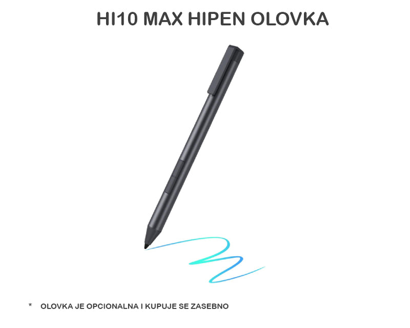 Hi10 Max 12.9 inča (Intel N150, 12GB, 512GB SSD, Win 11 Home) 2u1 laptop
