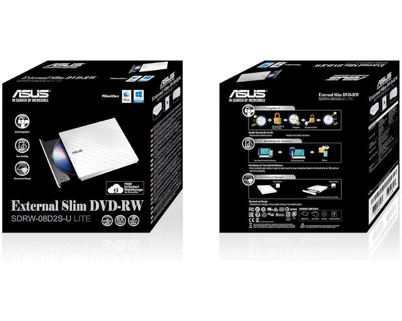 SDRW-08D2S-U LITE DVD±RW USB eksterni rezač beli