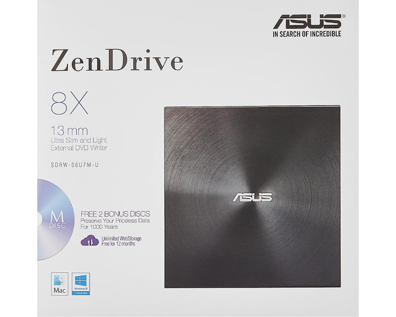 ZenDrive U7M SDRW-08U7M-U DVD±RW USB eksterni rezač crni