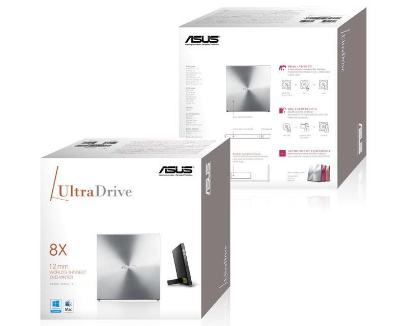 SDRW-08U5S-U DVD±RW USB eksterni rezač srebrni