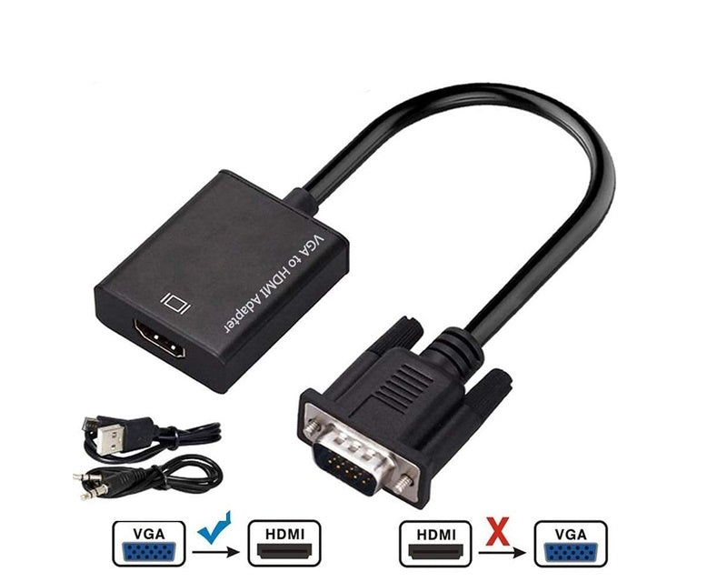 Adapter VGA na HDMI (m/ž) + Audio kabl (m/m) + Micro USB kabl (m/m)