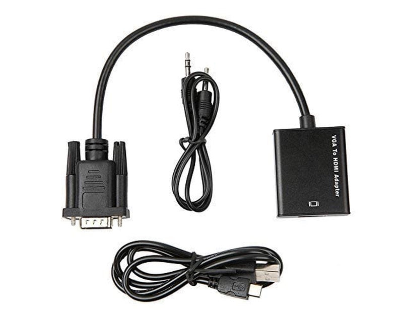 Adapter VGA na HDMI (m/ž) + Audio kabl (m/m) + Micro USB kabl (m/m)