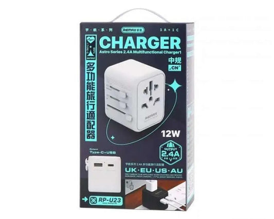 Strujni multifunkcionalni punjač 2.4 A RP-U23 , beli