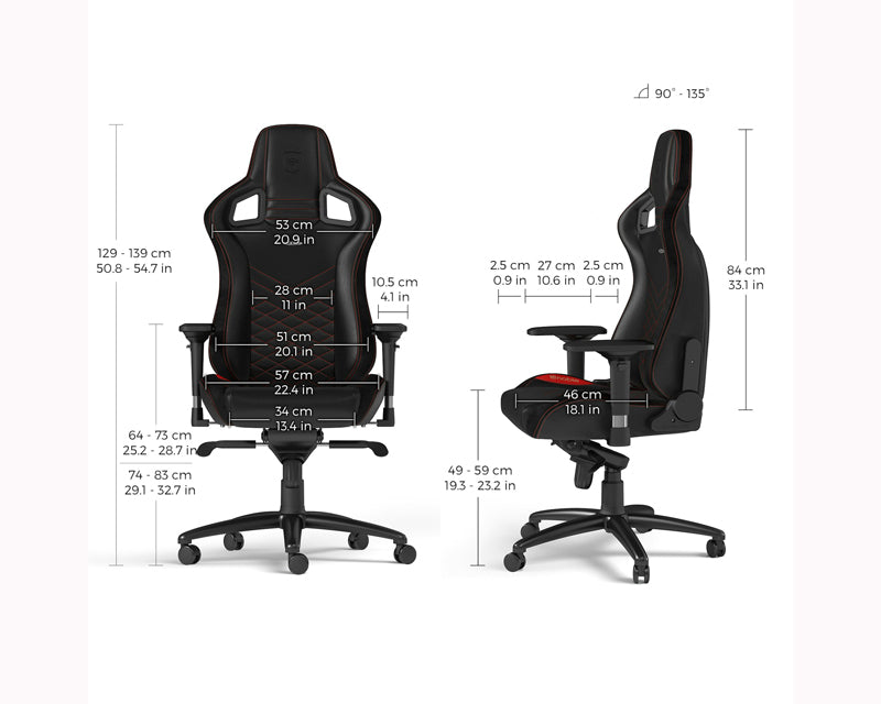 EPIC Gaming stolica crno-crvena