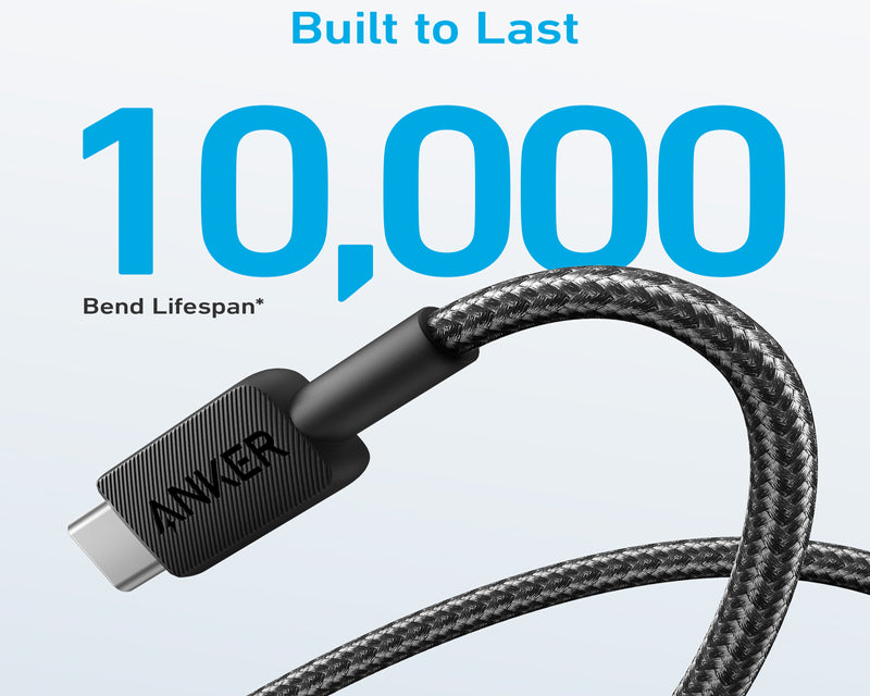 322 USB tip-A na USB tip-C kabl M/M 0.9m, 18W, pleteni, crni