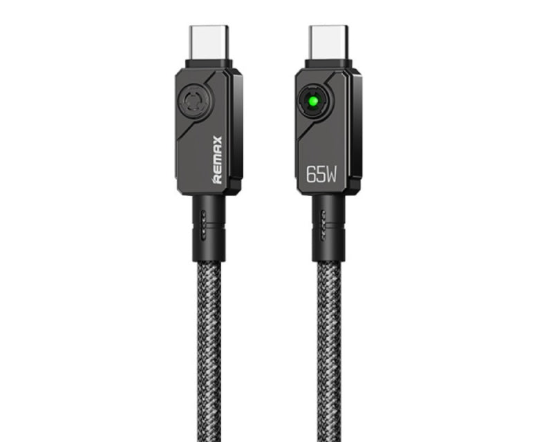 Kabl Swift Fast charging braided data cable 1.2M C36 65W(C-C) crni