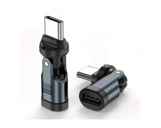 Rotirajuci USB-C (M/Ž) adapter, 240W,480Mbps, 540 stepeni rotacije