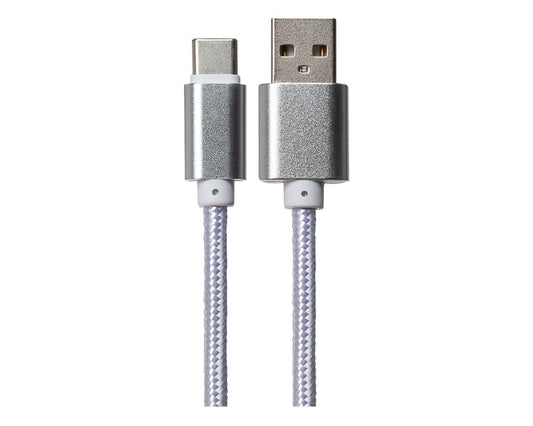 Kabl USB 2.0 Tip-A  na Tip-C 1m (srebrni)