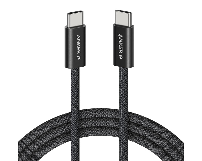 Zolo USB tip-C kabl M/M 1m,  za Apple, super brzo punjenje 240W/480Mbps, pleteni, crni