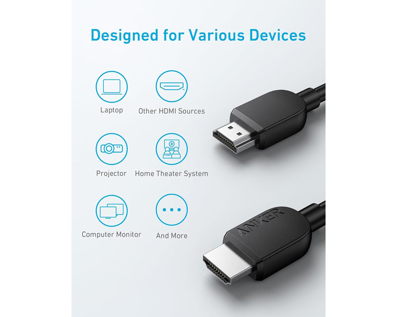 Video kabl HDMI (M) - HDMI (M) 8K 1.8m crni
