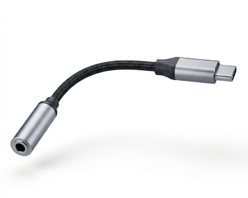 Adapter USB 3.1 tip C (M) - 3.5mm stereo (F) crni