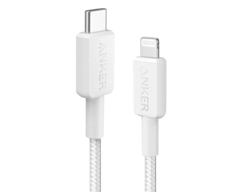 322 USB tip-C na Lightning kabl M/M 0.9m, 60W, pleteni, beli