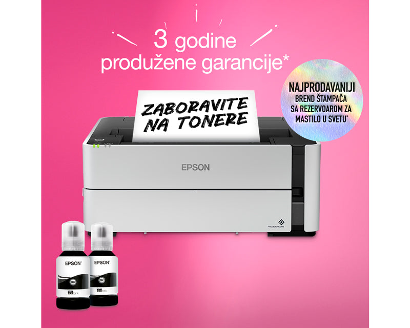 M1170 EcoTank ITS wireless inkjet crno-beli štampač
