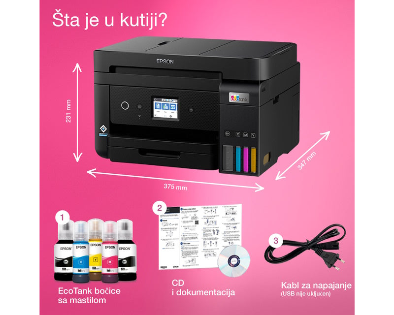 L6460 EcoTank ITS Wireless multifunkcijski inkjet štampač