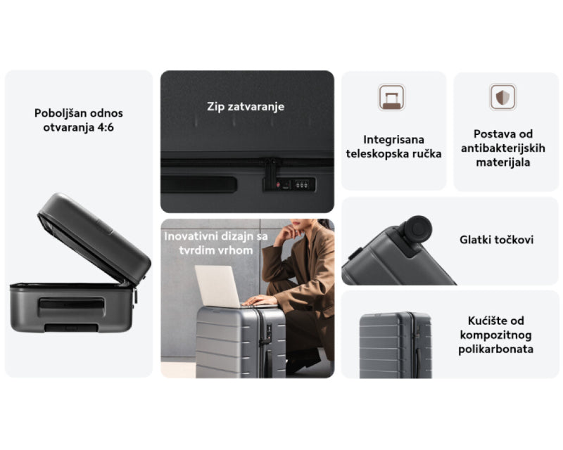 Luggage Classic 20 inča crni kofer BHR8602GL