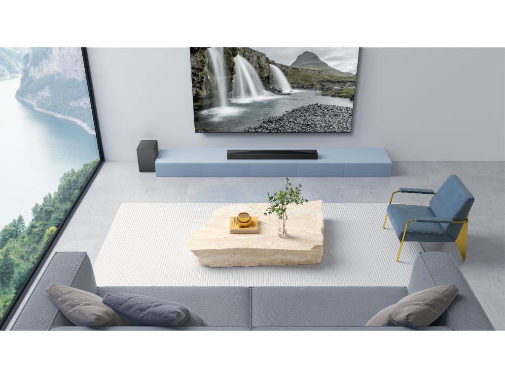 Soundbar TCL Q65H/Wireless SW/DTS:X/Dolby Atmos/580W/96dB/AI sonic/crna