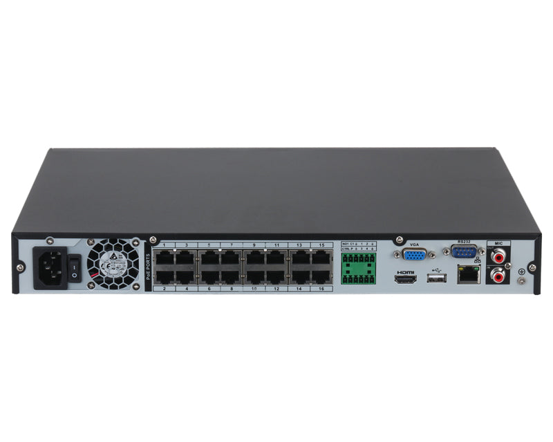 NVR4216-16P-4KS3 16CH 1U 16PoE 2HDDs Lite + Network Video Recorder