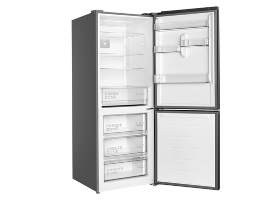 Frižider TCL RF340BSE0EE/samostojeci/kombinovani/Total No Frost/E/340L/185x59,5x66cm/siva